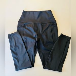 RBX Womens Black Athletic Leggings With Side Pockets. Size Small. Like New!